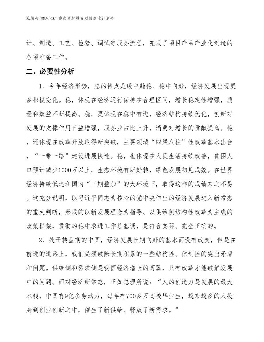 （准备资料）拳击器材投资项目商业计划书_第5页