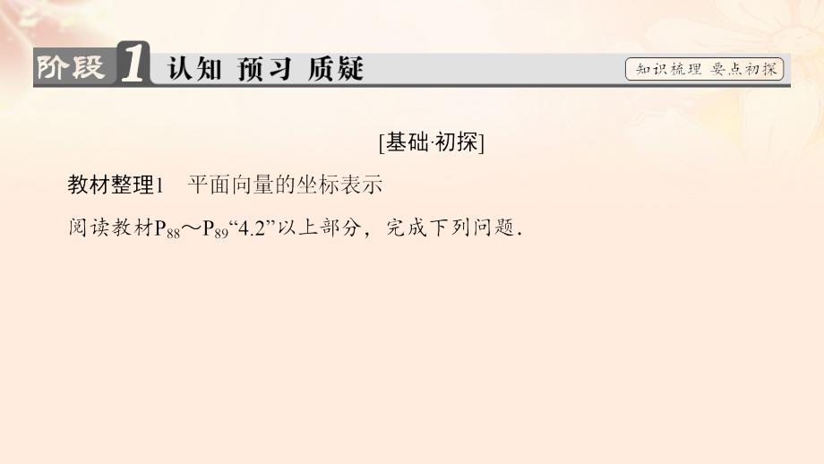 2018-2019学年高中数学 第2章 平面向量 4 平面向量的坐标课件 北师大版必修4_第3页