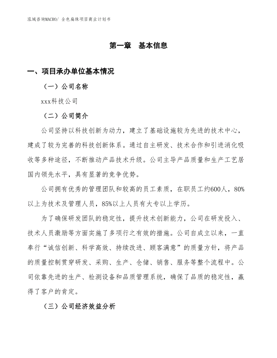 （项目计划）全色扁珠项目商业计划书_第3页