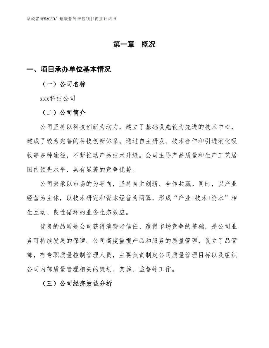 （融资）硅酸铝纤维毯项目商业计划书_第2页