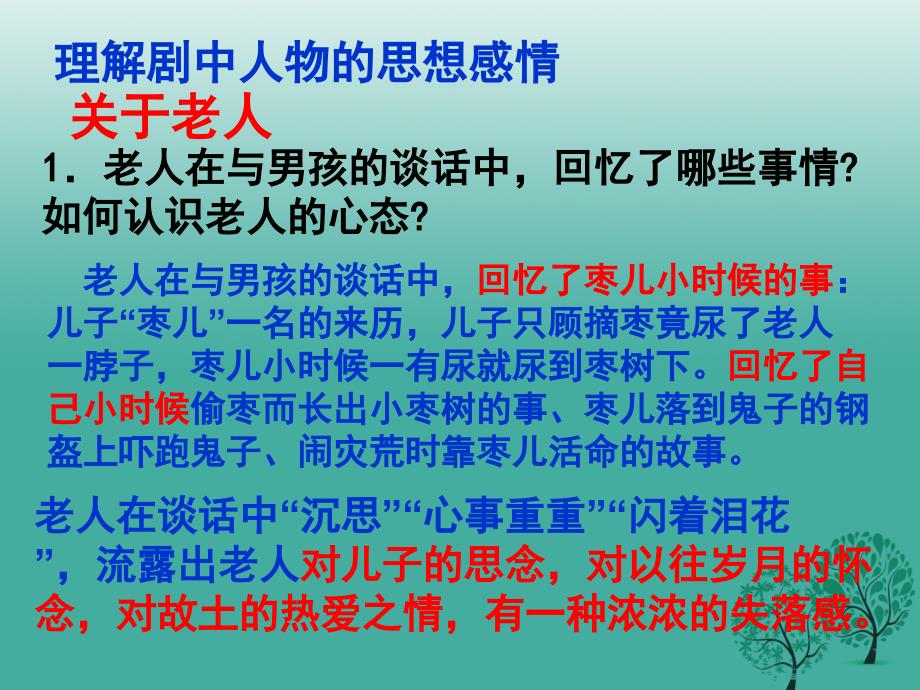 广东省汕尾市陆丰市民声学校九年级语文下册 第4单元 第15课《枣儿》课件 新人教版_第4页