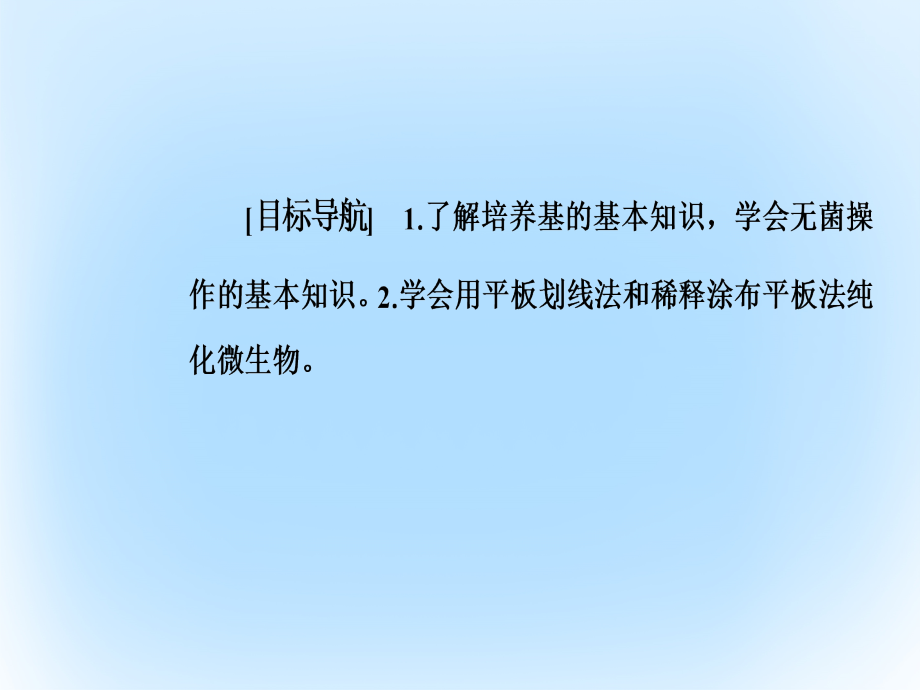 2018-2019学年高中生物 专题2 微生物的培养与应用 课题1 微生物的实验室培养课件 新人教版选修1_第2页