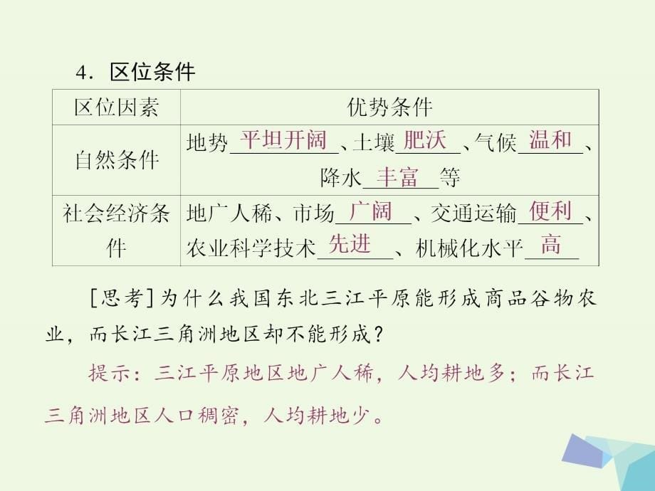 安徽省界首市2018-2019学年高中地理 第三章 农业地域的形成和发展 第二节 以种植业为主的农业地域类型课件 新人教版必修2_第5页