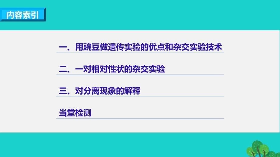 2018-2019学年高中生物 1.1.1 一对相对性状的杂交实验过程和解释课件 新人教版必修2_第5页