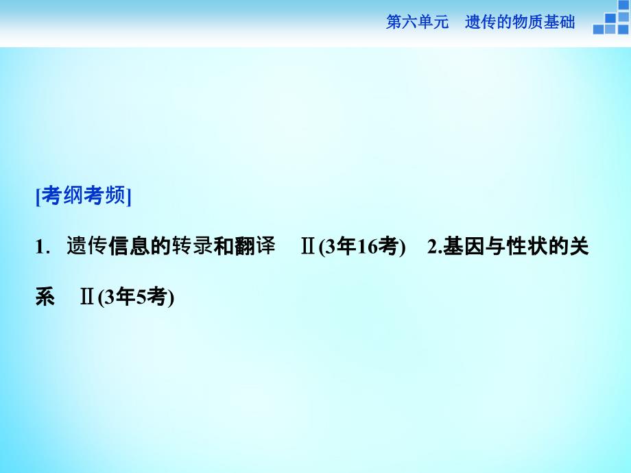 优化方案2018届高考生物一轮复习 第六单元 第19讲 基因的表达课件_第2页