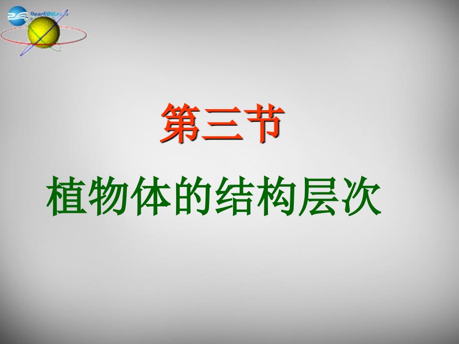 七年级生物上册 第二单元 第二章 第三节 植物体的结构层次课件1 新人教版_第1页