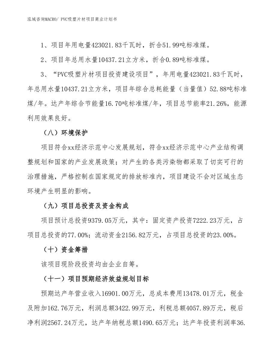 （项目计划）PVC吸塑片材项目商业计划书_第5页