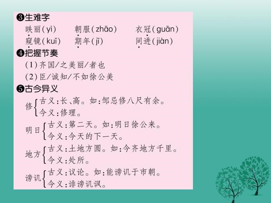 2018春九年级语文下册第六单元22邹忌讽齐王纳谏课件新版新人教版_第5页