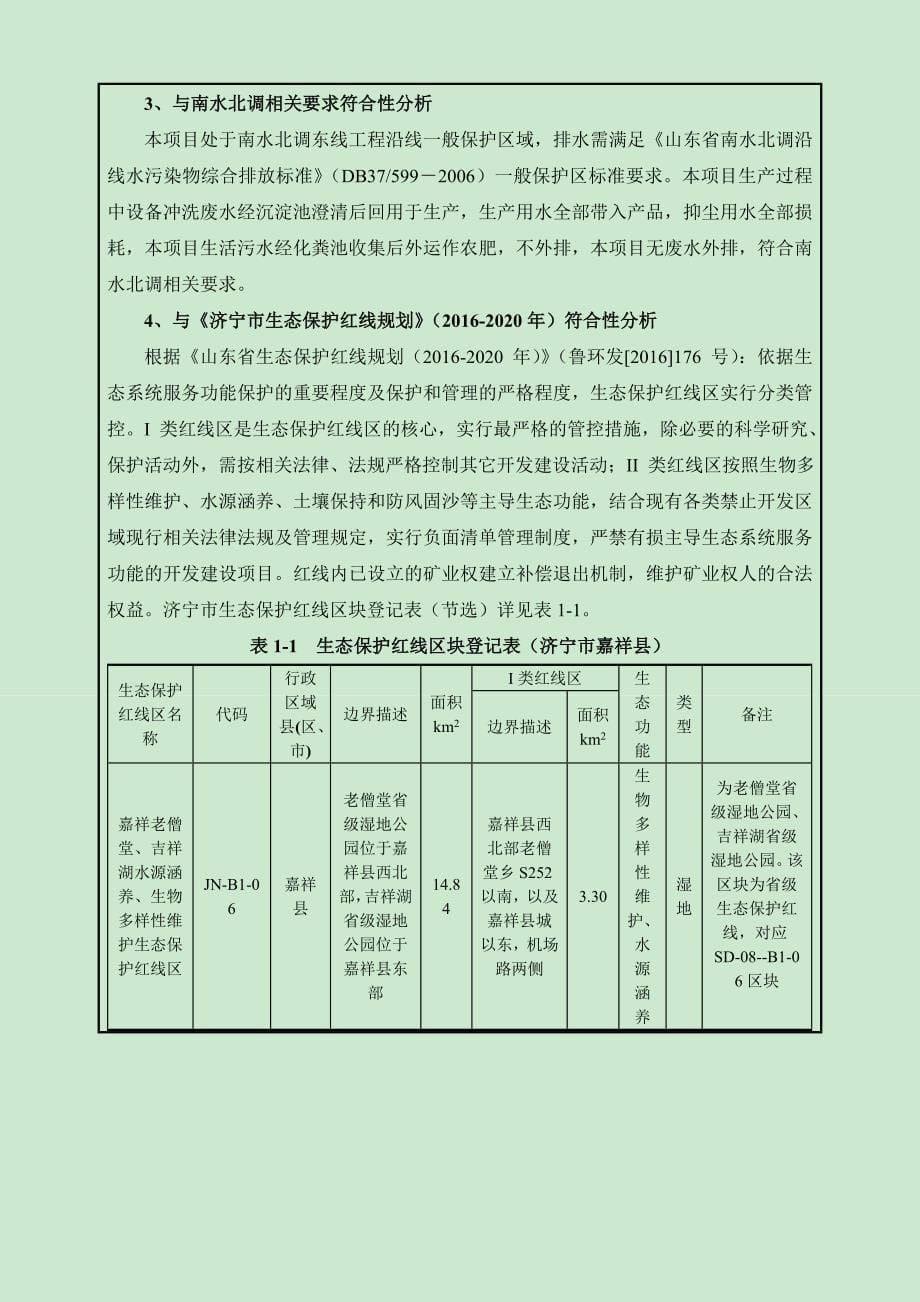 嘉祥县祥凌建筑材料有限公司年产200万块水泥砖项目环境影响报告表_第5页