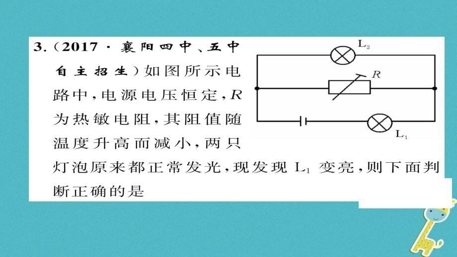 2018九年级物理全册专题复习三探究电流与电压电阻的关系伏安法测电阻习题课件(新版)新人教版_第5页