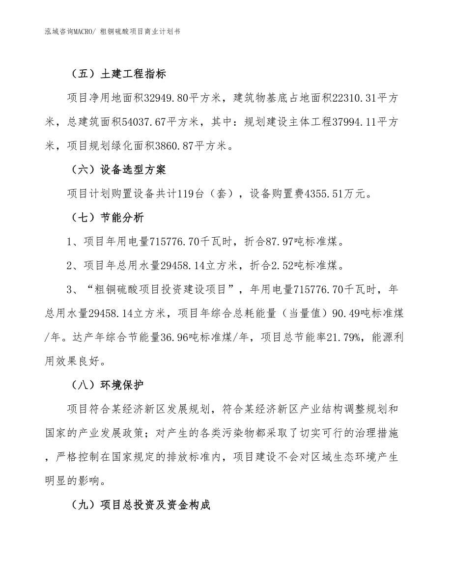 （项目说明）粗铜硫酸项目商业计划书_第5页