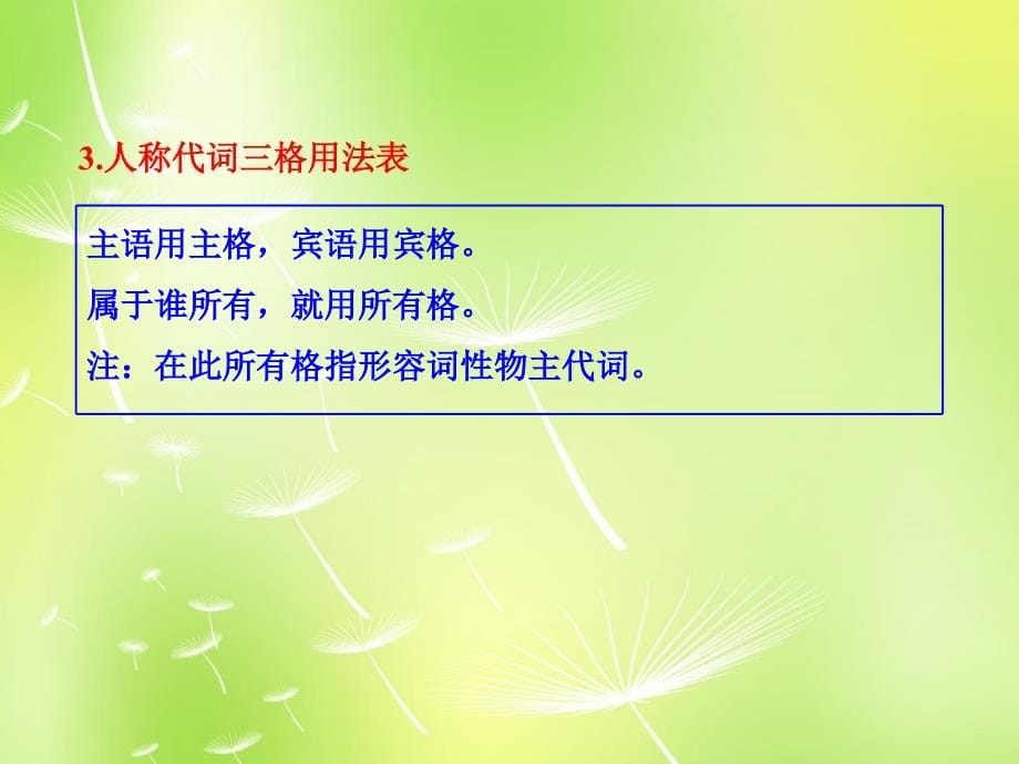 云南师范大学五华区实验中学2018届中考英语 语法专项复习三 代词课件 人教新目标版_第5页