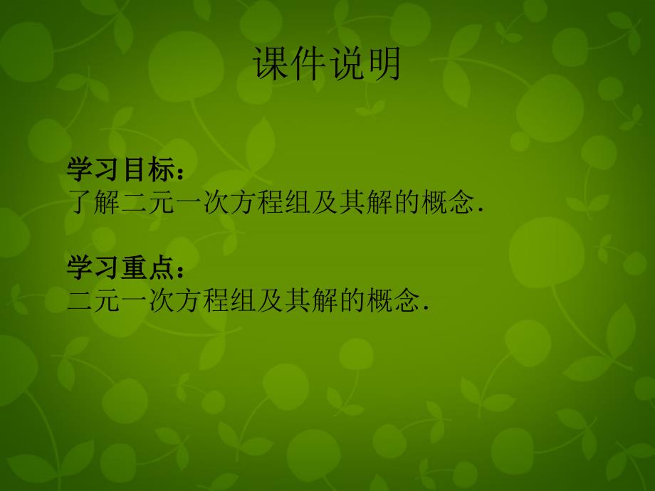 河北省尚义县第二中学七年级数学下册 8.1 二元一次方程组课件1 新人教版_第3页