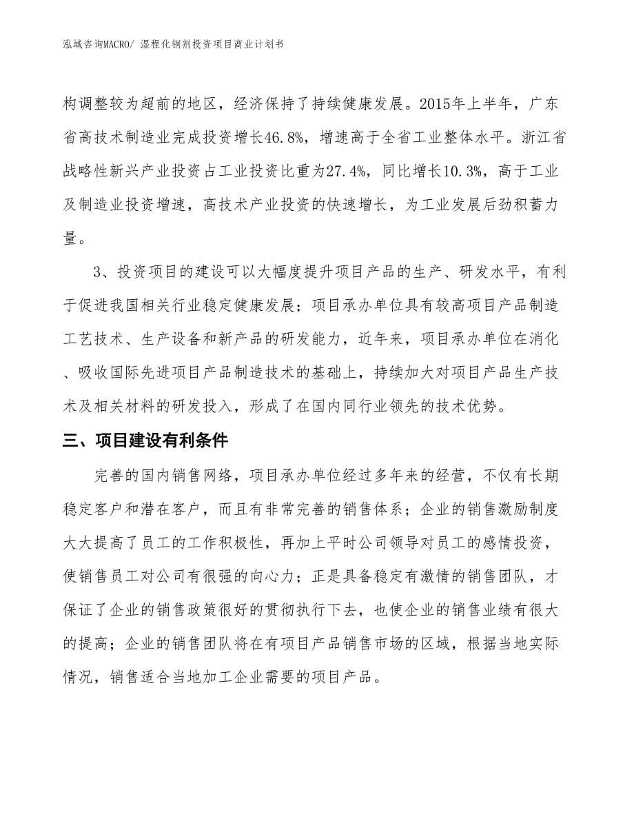 （参考）湿程化铜剂投资项目商业计划书_第5页