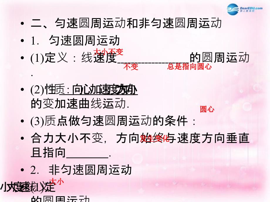 浙江省临海市杜桥中学高中物理 第3单元　圆周运动课件 新人教版必修2_第3页