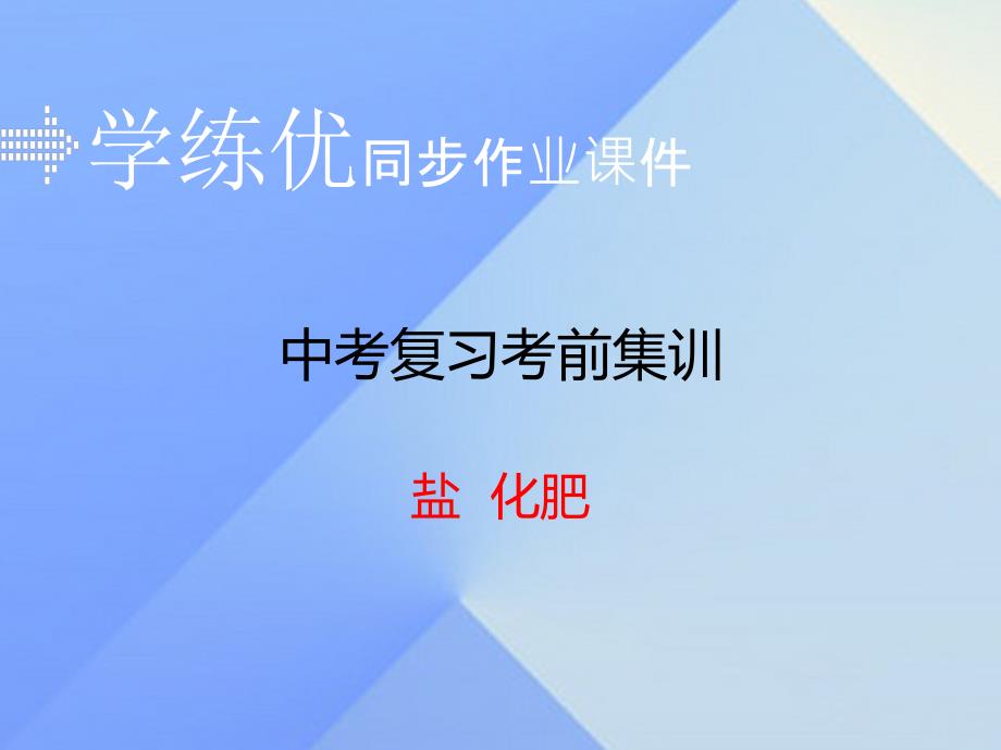 安徽省2018届中考化学复习 专题七 盐 化肥（小册子）课件 新人教版_第1页