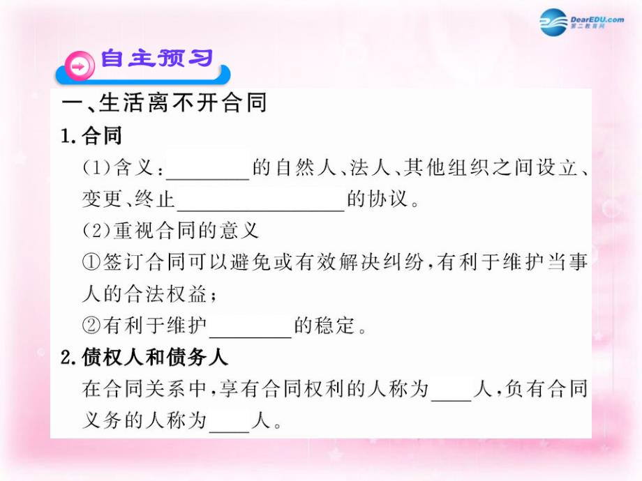 高中政治 3.1走近合同课件1 新人教版选修5_第3页