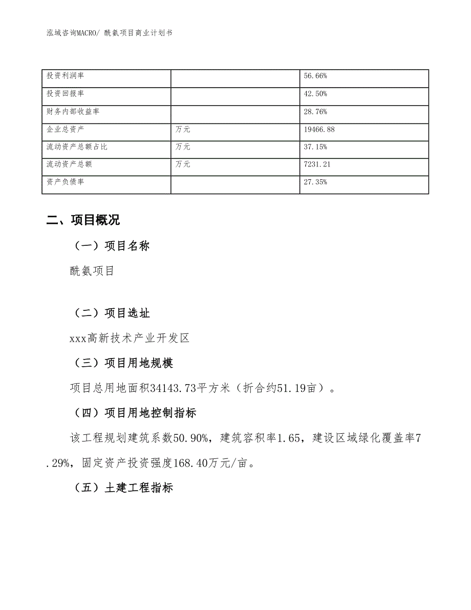 （融资）酰氨项目商业计划书_第4页