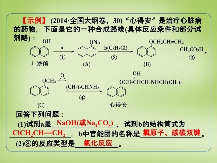 2018年高考化学一轮复习 11.15题型探究 有机合成题的解题策略课件_第5页