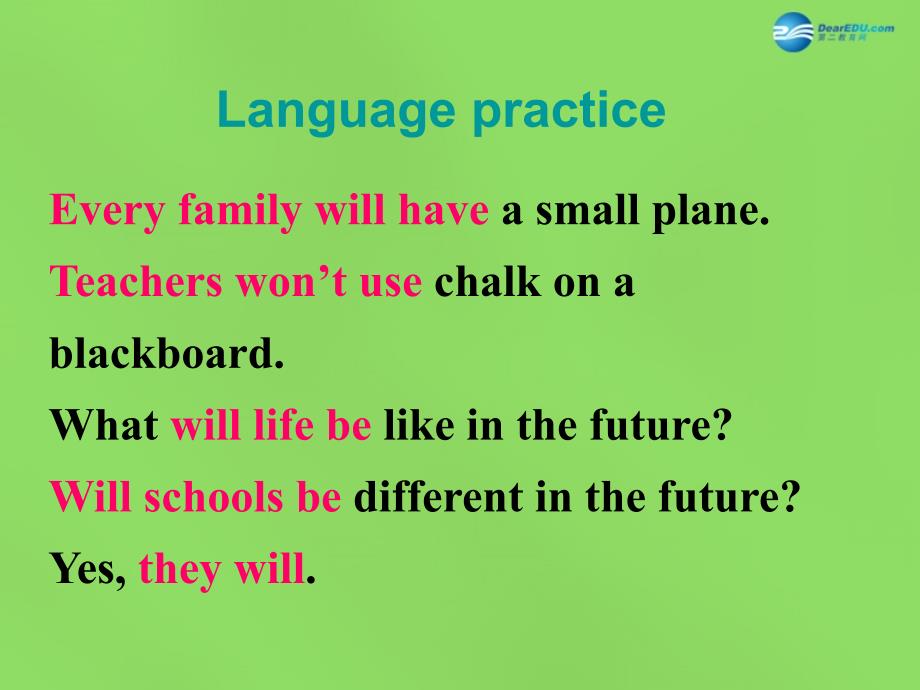 四川省华蓥市明月镇七年级英语下册 module 4 life in the future unit 3 language in use课件 （新版）外研版_第3页