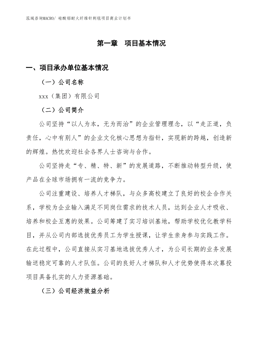 （创业）硅酸铝耐火纤维针刺毯项目商业计划书_第3页