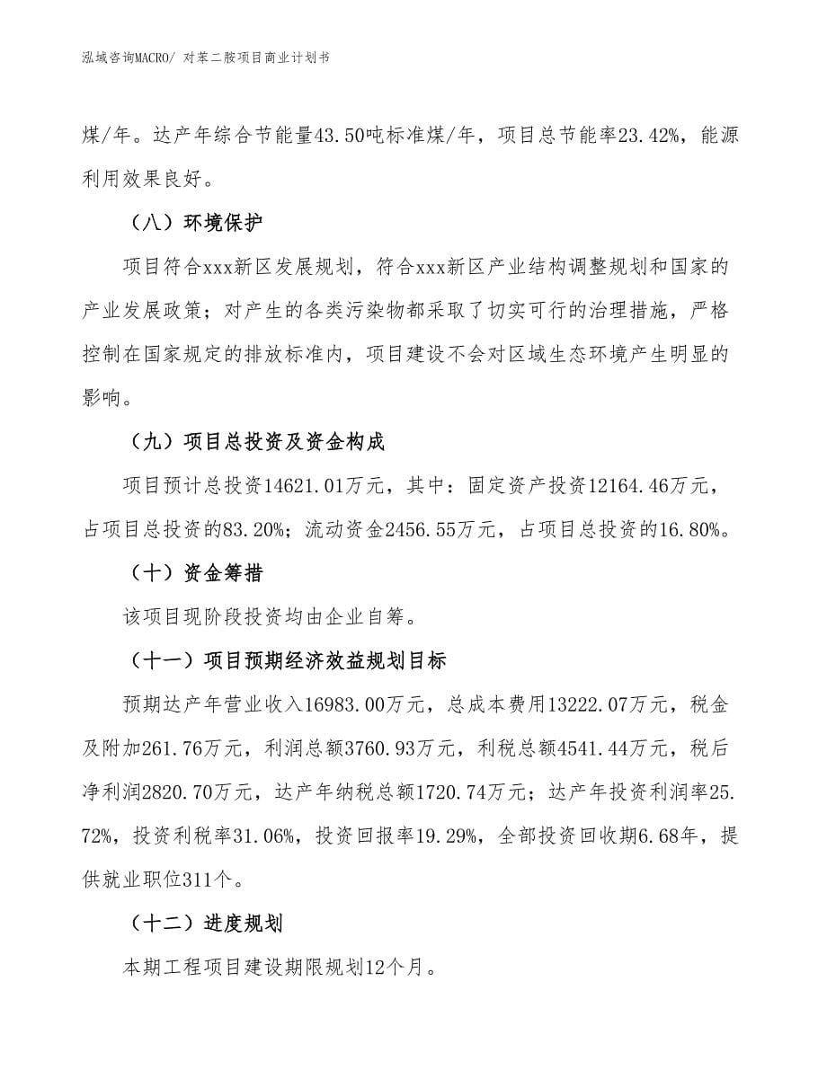 （项目计划）对苯二胺项目商业计划书_第5页