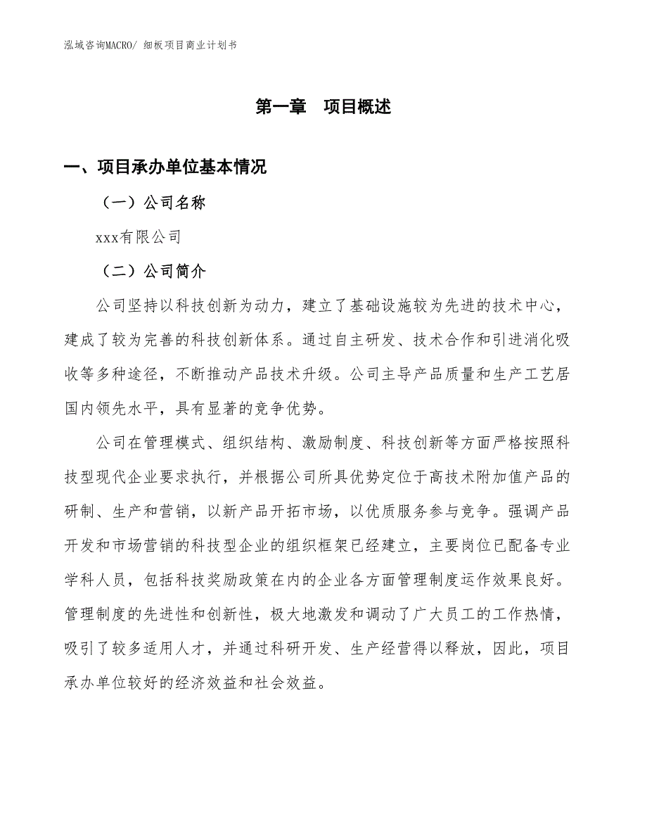 （融资）细板项目商业计划书_第3页