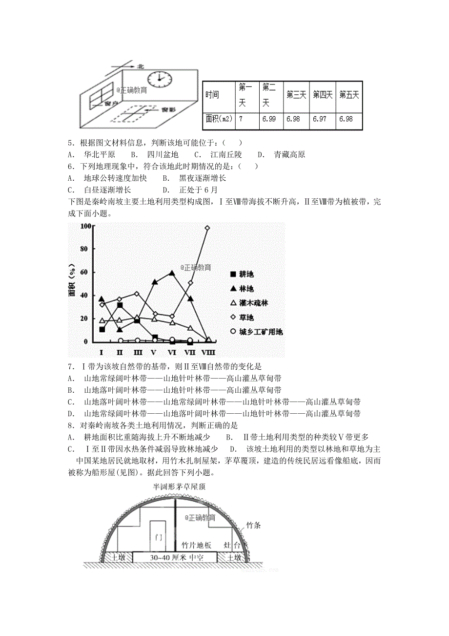 湖南省攸县二中2019届高三上学期10月月考地理试卷（无答案）_第2页