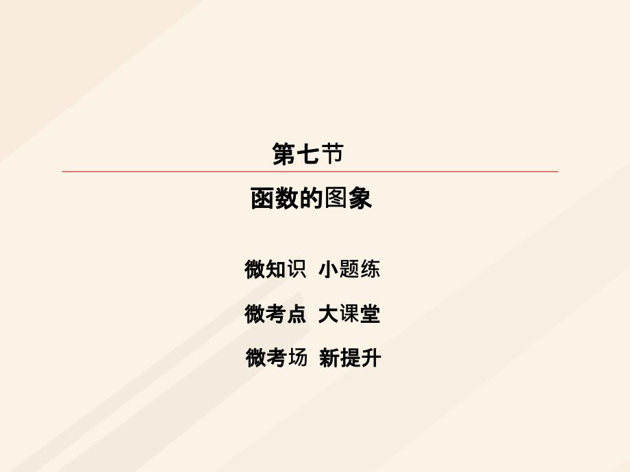 2018届高考数学一轮复习第二章函数导数及其应用2.7函数的图象课件理_第2页