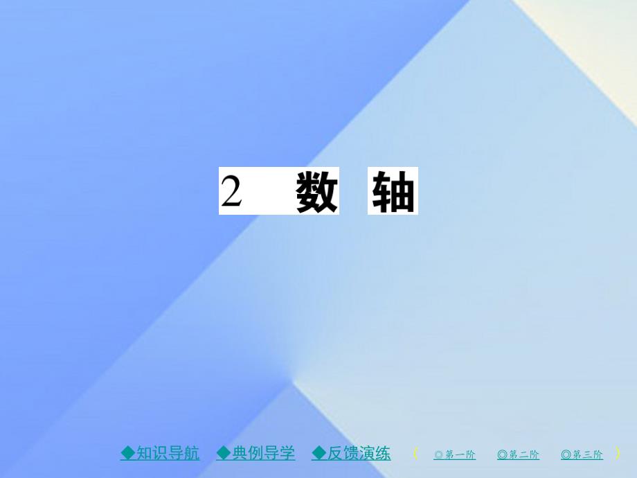 2018年秋七年级数学上册 2《有理数及其运算》2 数轴教学课件 （新版）北师大版_第1页