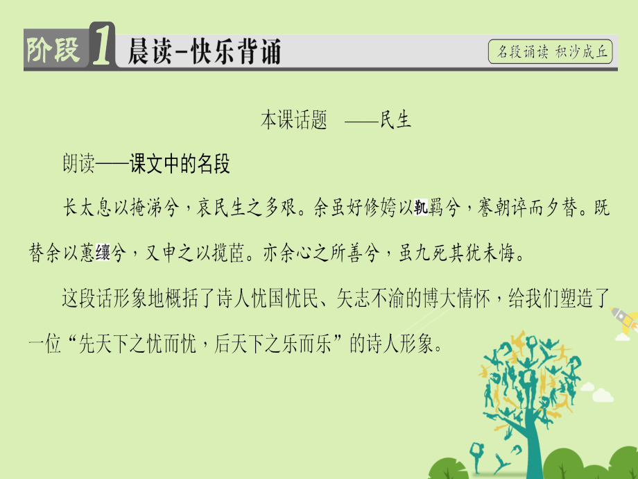 2018-2019学年高中语文 第四单元 古典诗歌（1）15 离骚（节选）课件 粤教版必修1_第2页