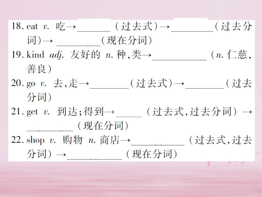 2018年中考英语总复习七上unit3-4课件仁爱版_第4页