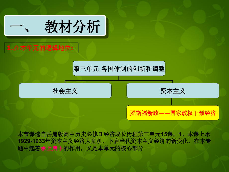 2018年高中历史 第三单元 第17课 大萧条与罗斯福新政课件 岳麓版必修2_第4页