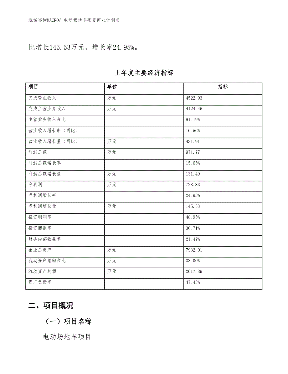 （项目说明）电动场地车项目商业计划书_第4页