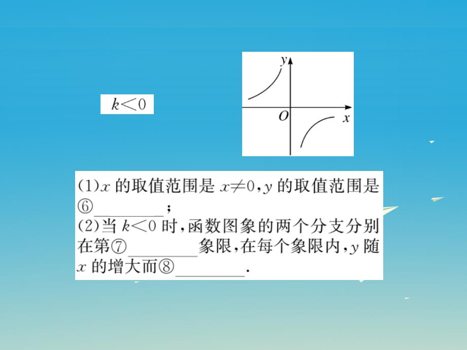 江西专版2018春九年级数学下册26反比例函数本章小结与复习课件新版新人教版_第4页