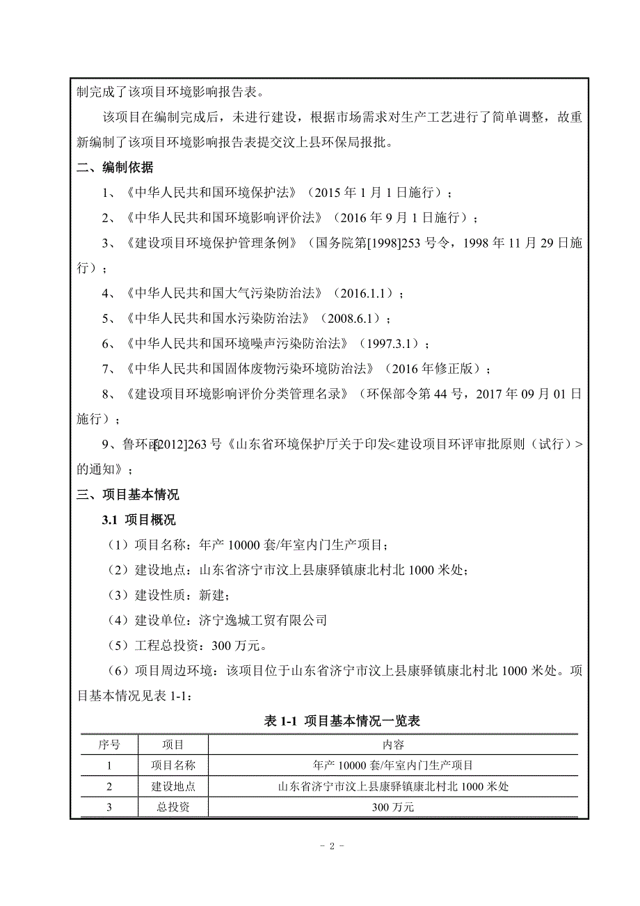 年产10000套_年室内门生产项目环境影响报告表_第4页