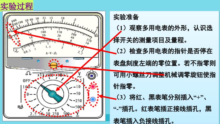 2018年高中物理 第二章 恒定电流 第九节 实验 练习使用多用电表课件1 新人教版选修3-1_第3页