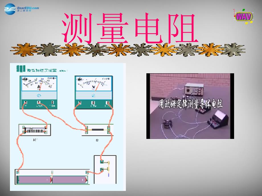 河北省临西县第一中学九年级物理上册《第5章 第2节 测量电阻》课件 （新版）教科版_第1页