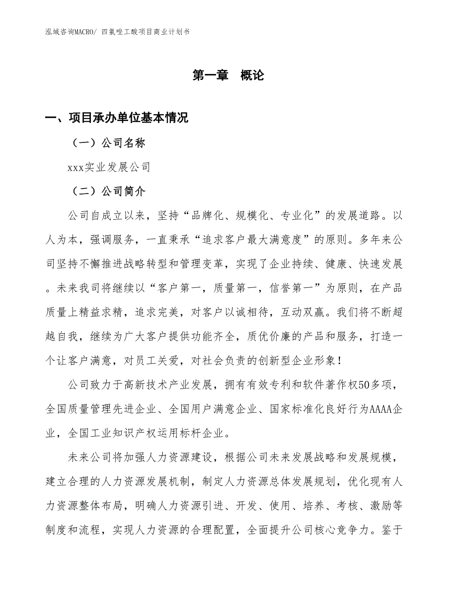 （创业）四氯唑工酸项目商业计划书_第2页