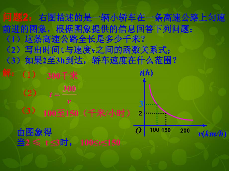 湖北省南漳县肖堰镇肖堰初级中学九年级数学下册 26.2 实际问题与反比例函数课件2 新人教版_第3页