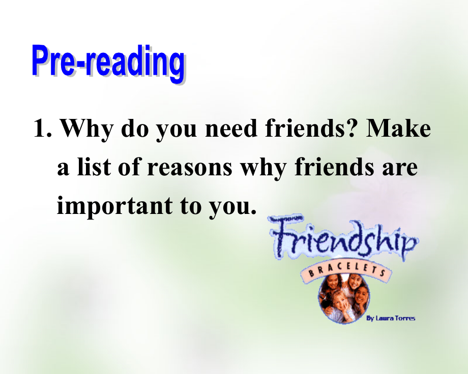 2018-2019学年高中英语 unit 1 friendship reading课件 新人教版必修1_第2页