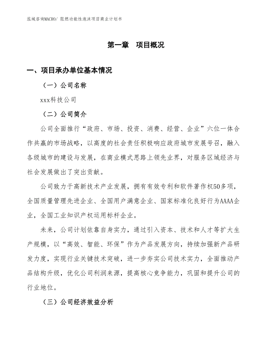 （项目计划）阻燃功能性泡沫项目商业计划书_第3页