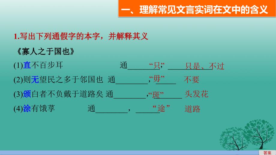 四川省宜宾市南溪县第五中学2018届高三语文一轮复习 教材文言文课件（必修3）_第2页