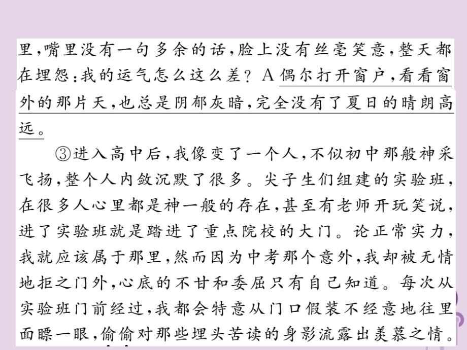 （贵州专版）2018中考语文复习 第二轮 第三部分 现代文阅读全国各地优题练测之一课件_第3页