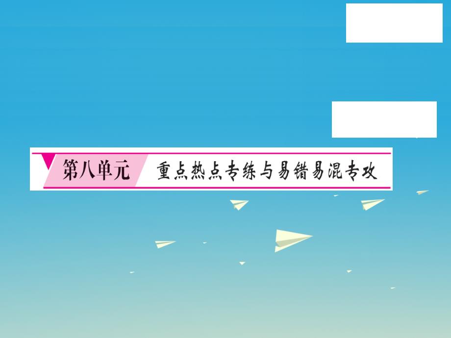 2018春九年级化学下册 第8单元 海水中的化学重点热点专练与易错易混专攻课件 （新版）鲁教版_第1页