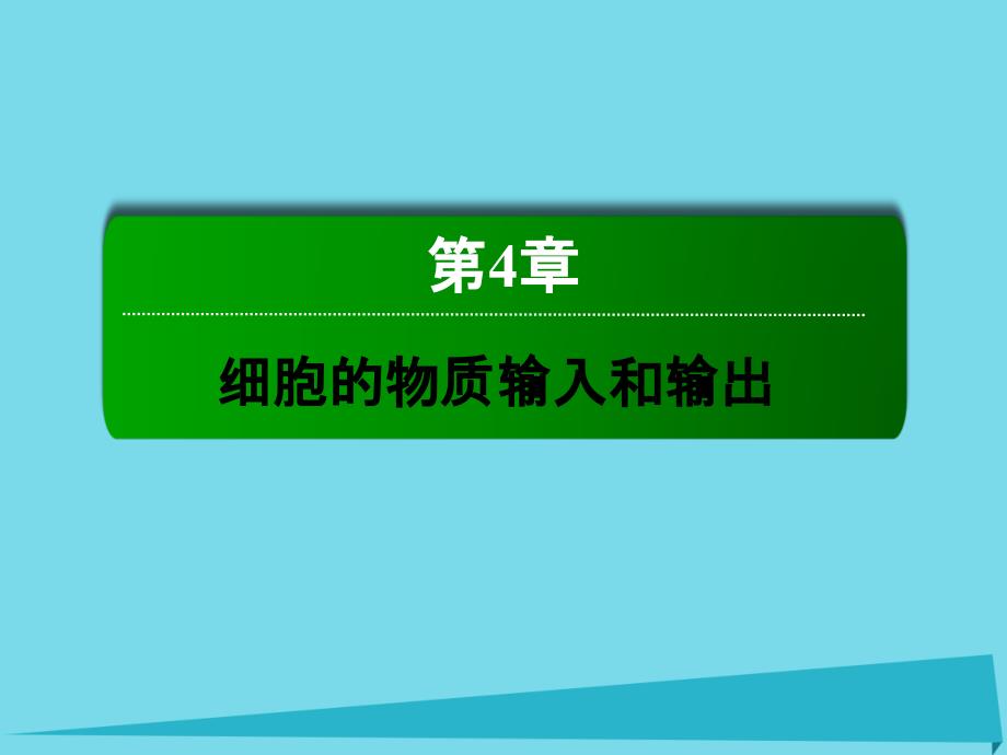 讲与练2018-2019年度高中生物 第4章 细胞的物质输入和输出 4.3 物质跨膜运输的方式课件 新人教版必修1_第1页