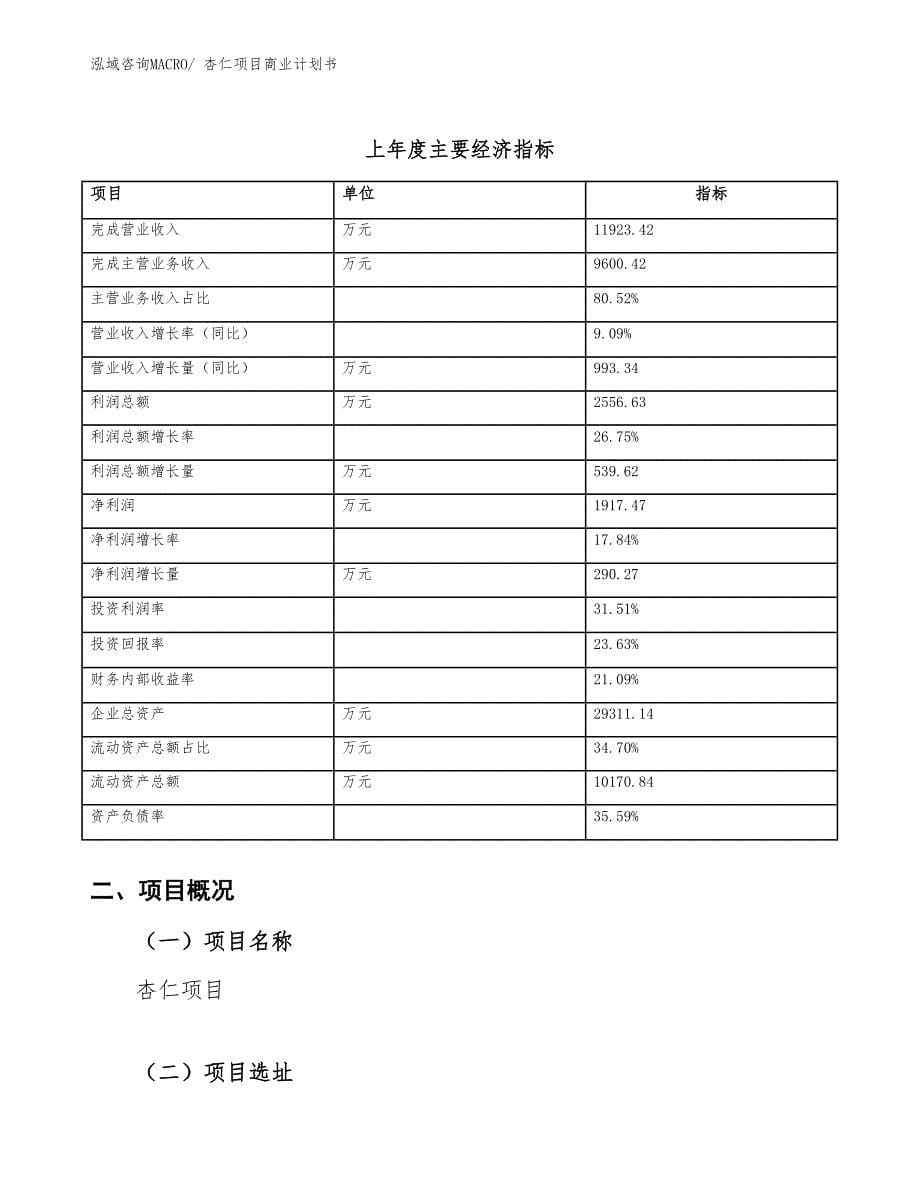 （项目计划）杏仁项目商业计划书_第5页