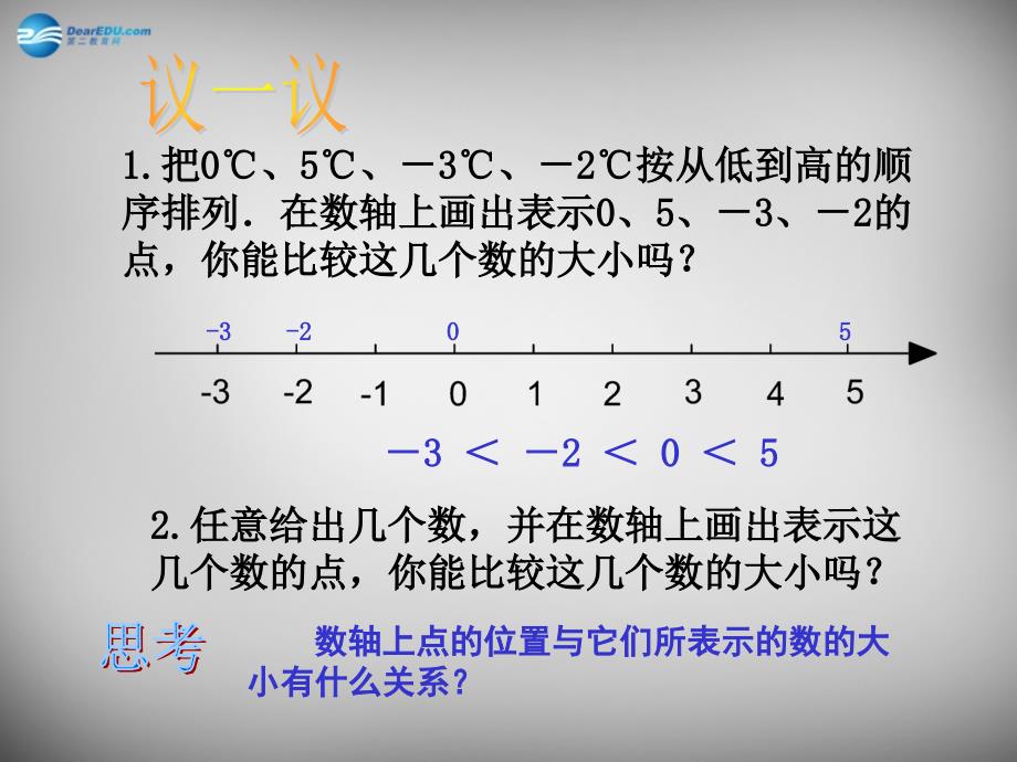 福建省长乐市教师进修学校七年级数学上册《2.3 数轴》课件2 （新版）苏科版_第2页