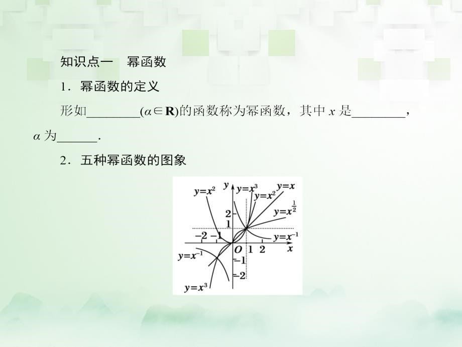 2018届高考数学一轮复习第二章函数导数及其应用2.4二次函数与幂函数课件文_第5页