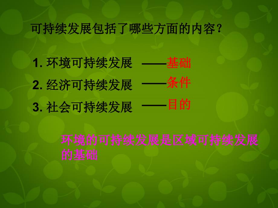 江苏省徐州市睢宁县宁海外国语学校高中地理 2.2《可持续发展的基本内涵》课件 鲁教版必修3_第3页